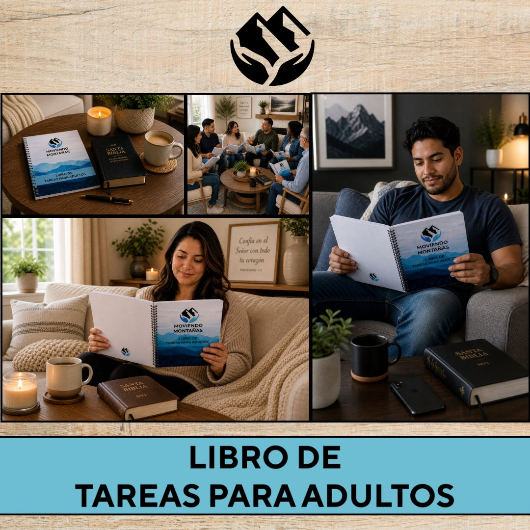 Moviendo Montañas – Libro de Tareas para Adultos (Copia Impresa)